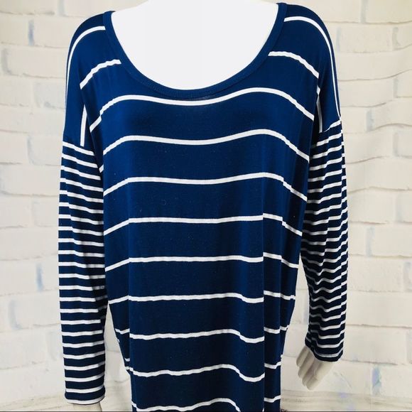 Alya navy blue and white striped pullover - Picture 3 of 6